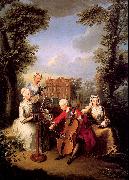 Mercier, Philippe Frederick, Prince of Wales and his Sisters at Kew oil painting picture wholesale